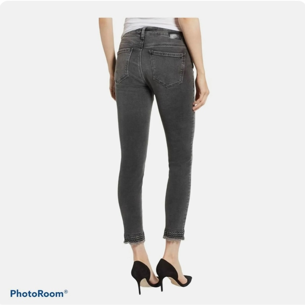 MAVI Gray Jeans 29x27. Embroidered ankles. - Picture 2 of 9